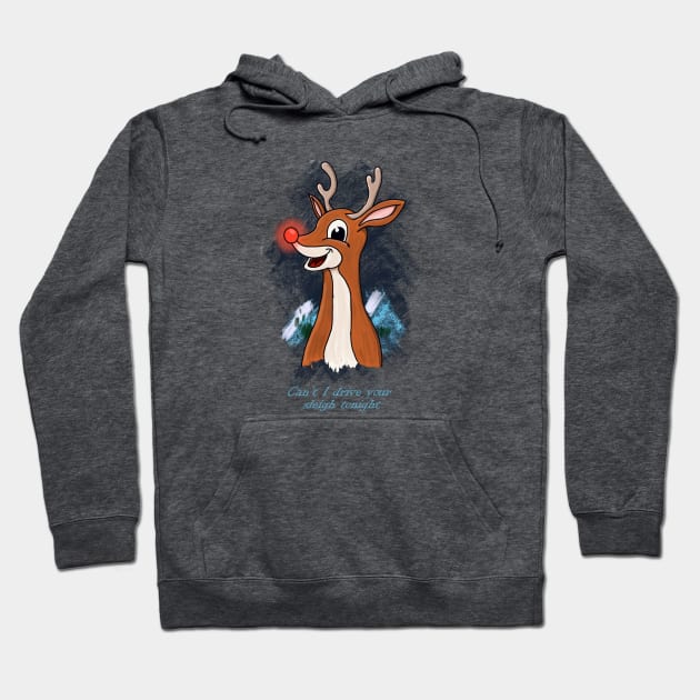 Rudolph Hoodie by Shapetrix